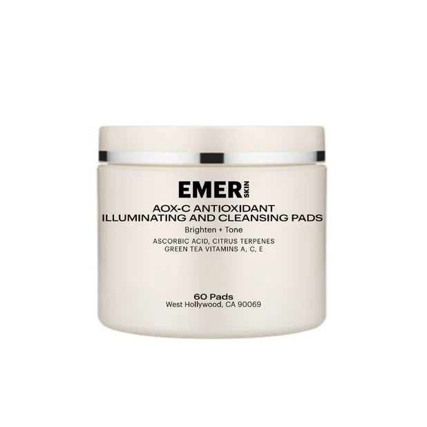 EMER SKIN AOX-C ANTIOXIDANT ILLUMINATING AND CLEANSING PADS