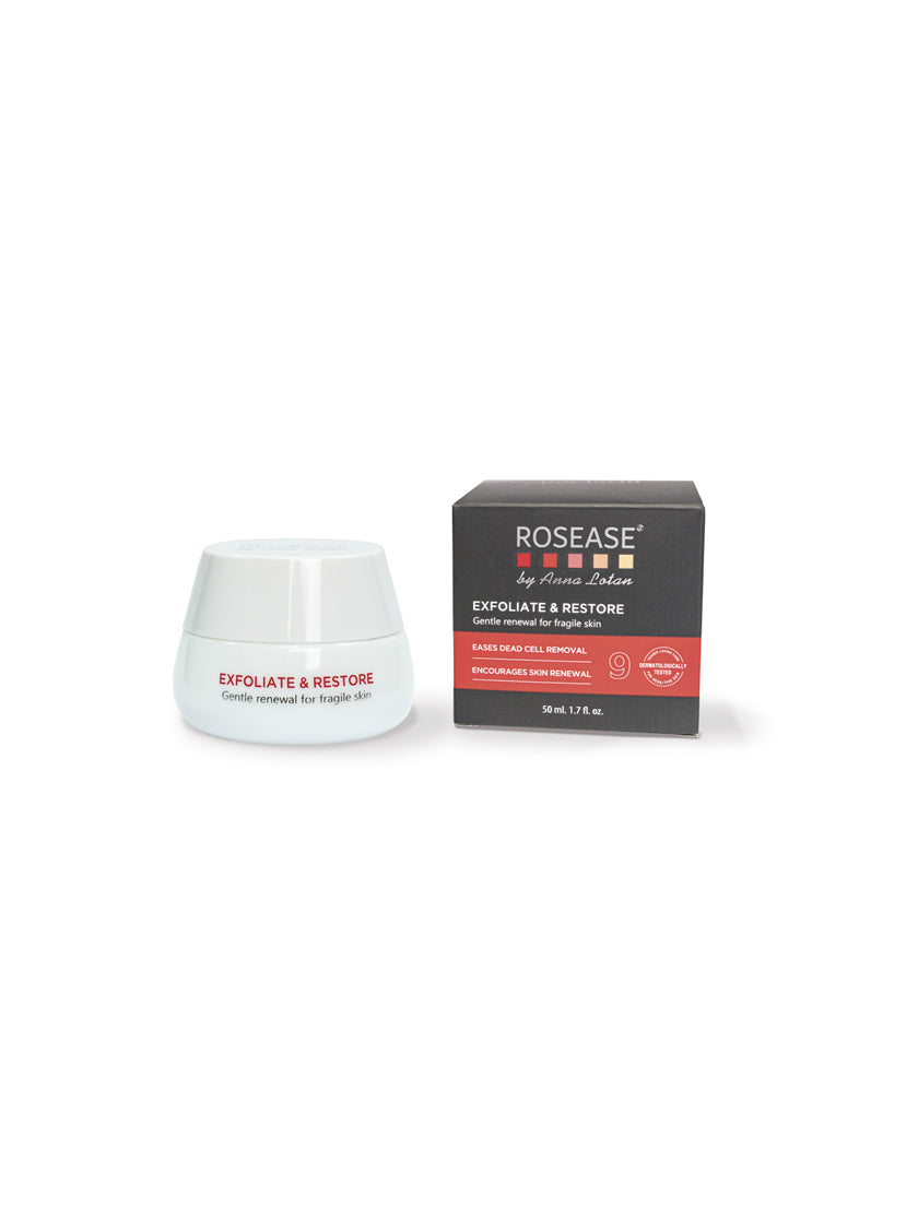 Rosease Exfoliate & Restore Gentle renewal for fragile skin